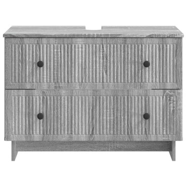 vidaXL Ντουλάπα Νιπτήρα Mπάνιου EDE Γκρι Sonoma 82x41x59 εκ