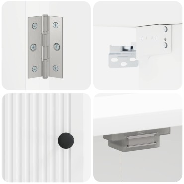 vidaXL Ντουλάπα Πινάκων Βελών EDE Λευκό 52,5 x 10,5 x 53,5 εκ.