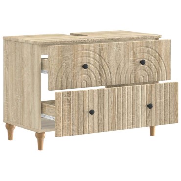 vidaXL Ντουλάπα Νιπτήρα Mπάνιου ALKMAAR Sonoma Δρυς 82x41x59 εκ