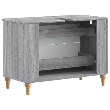 vidaXL Ντουλάπα Νιπτήρα Mπάνιου ALKMAAR Γκρι Sonoma 82x41x59 εκ