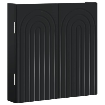 vidaXL Ντουλάπα Πινάκων Βελών ALKMAAR Μαύρο 52,5 x 10,5 x 53,5 εκ.