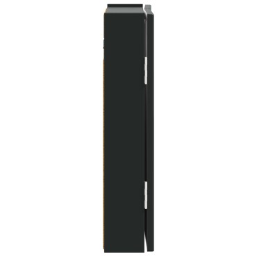 vidaXL Ντουλάπα Πινάκων Βελών ALKMAAR Μαύρο 52,5 x 10,5 x 53,5 εκ.