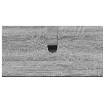 vidaXL Ντουλάπα Νιπτήρα Mπάνιου ZWOLLE Γκρι Sonoma 59,5x31,5x59cm