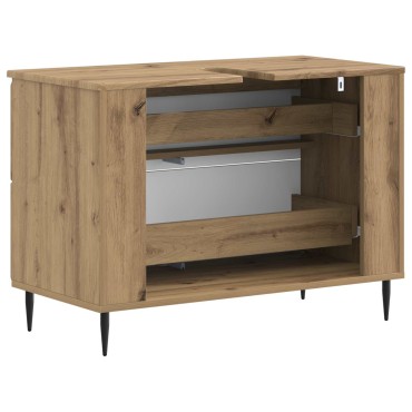 vidaXL Ντουλάπα Νιπτήρα Mπάνιου ZWOLLE Artisan Δρυς 82x41x58,5 εκ