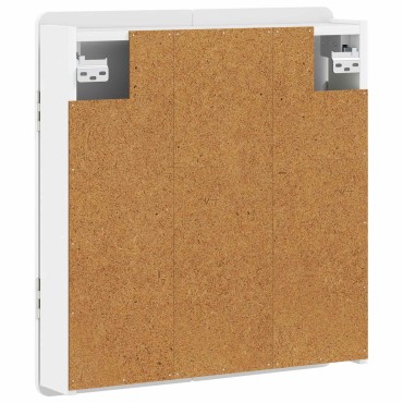 vidaXL Ντουλάπα Πινάκων Βελών ZWOLLE Λευκό 52,5 x 10,5 x 57,5 εκ