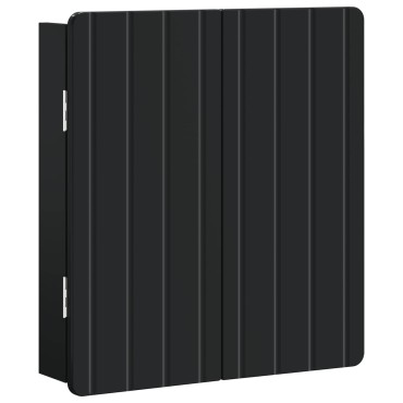 vidaXL Ντουλάπα Πινάκων Βελών ZWOLLE Μαύρο 52,5 x 10,5 x 57,5 εκ