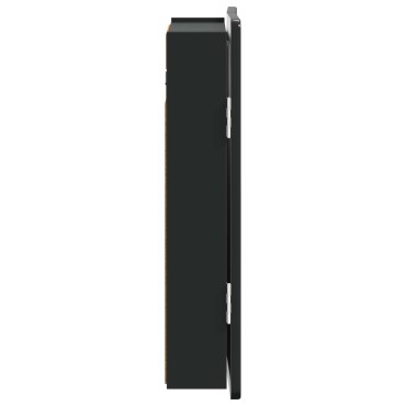 vidaXL Ντουλάπα Πινάκων Βελών ZWOLLE Μαύρο 52,5 x 10,5 x 57,5 εκ