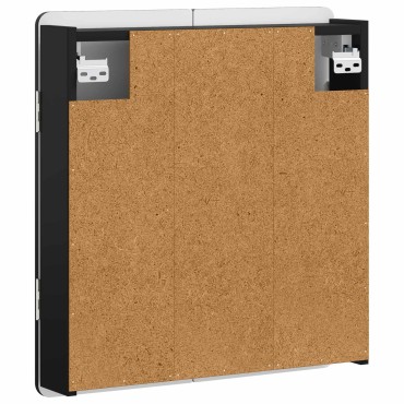 vidaXL Ντουλάπα Πινάκων Βελών ZWOLLE Μαύρο 52,5 x 10,5 x 57,5 εκ