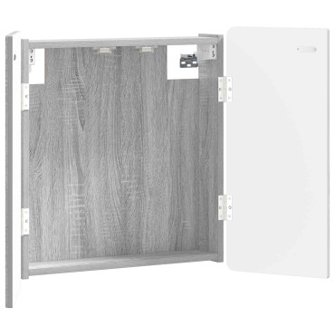 vidaXL Ντουλάπα Πινάκων Βελών ZWOLLE Γκρι Sonoma 52,5 x 10,5 x 57,5 εκ