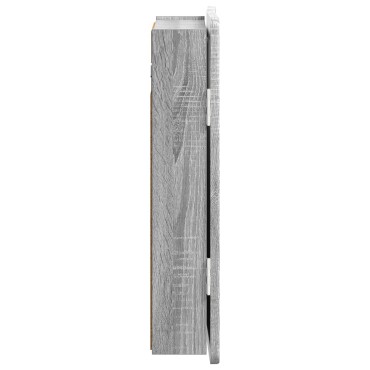 vidaXL Ντουλάπα Πινάκων Βελών ZWOLLE Γκρι Sonoma 52,5 x 10,5 x 57,5 εκ