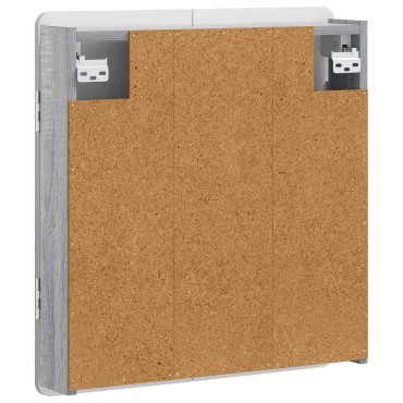 vidaXL Ντουλάπα Πινάκων Βελών ZWOLLE Γκρι Sonoma 52,5 x 10,5 x 57,5 εκ