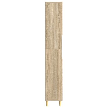 vidaXL Ντουλάπι Μπάνιου με Ανοιχτό Ράφι ARNHEM Sonoma Δρυς 30x31x190cm 1 τεμ.
