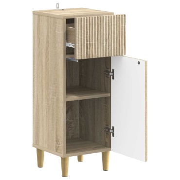 vidaXL Ντουλάπι Αποθήκευσης Μπάνιου ARNHEM Sonoma Δρυς 30x31x80cm 1 τεμ.