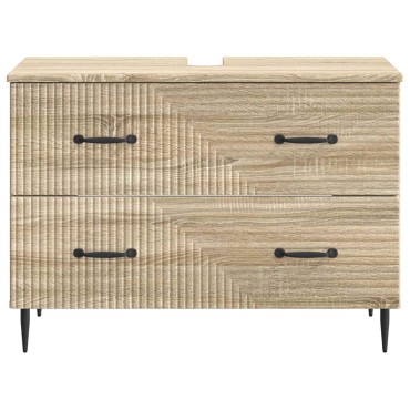 vidaXL Ντουλάπα Νιπτήρα Mπάνιου HAARLEM Sonoma Δρυς 82x41x58,5 εκ