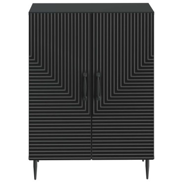 vidaXL Ντουλάπι Αποθήκευσης Μπάνιου HAARLEM Μαύρο 59,5x31x80 εκ 1 τεμ.