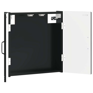 vidaXL Ντουλάπα Πινάκων Βελών HAARLEM Μαύρο 52,5 x 10,5 x 53,5 εκ.