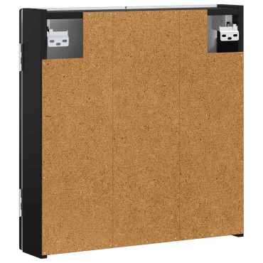 vidaXL Ντουλάπα Πινάκων Βελών HAARLEM Μαύρο 52,5 x 10,5 x 53,5 εκ.