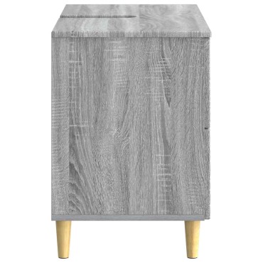 vidaXL Ντουλάπα Νιπτήρα Mπάνιου DELFT Γκρι Sonoma 82x41x59 εκ