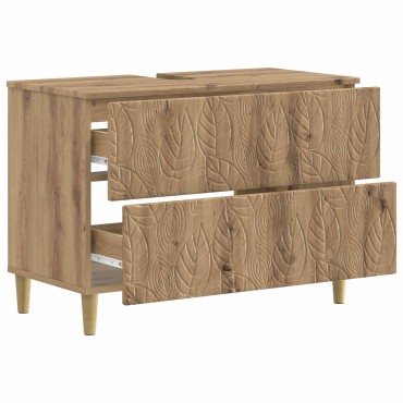 vidaXL Ντουλάπα Νιπτήρα Mπάνιου DELFT Artisan Δρυς 82x41x59 εκ