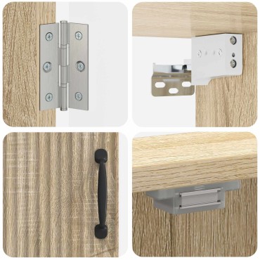 vidaXL Ντουλάπα Πινάκων Βελών HOORN Sonoma Δρυς 52,5 x 10,5 x 53,5 εκ.