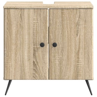 vidaXL Ντουλάπα Νιπτήρα Mπάνιου BREDA Sonoma Δρυς 59,5x31,5x59cm