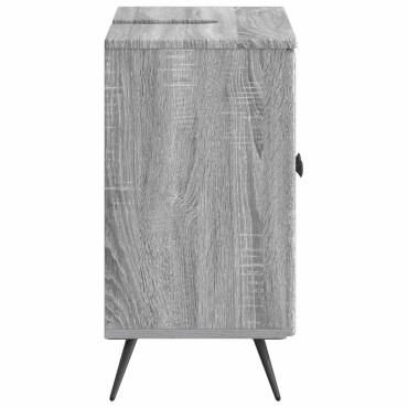 vidaXL Ντουλάπα Νιπτήρα Mπάνιου BREDA Γκρι Sonoma 59,5x31,5x59cm