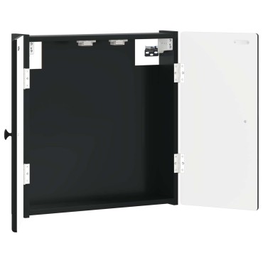 vidaXL Ντουλάπα Πινάκων Βελών BREDA Μαύρο 52,5 x 10,5 x 53,5 εκ.