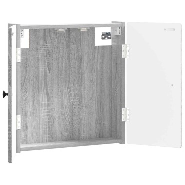 vidaXL Ντουλάπα Πινάκων Βελών BREDA Γκρι Sonoma 52,5 x 10,5 x 53,5 εκ.
