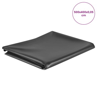 vidaXL Γραμμή Λίμνης 5 x 4 m PVC 0,5 χιλ Μαύρο