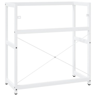 vidaXL Έπιπλο Μπάνιου Λευκό 79x38x83cm Σιδερένιο 1 τεμ.