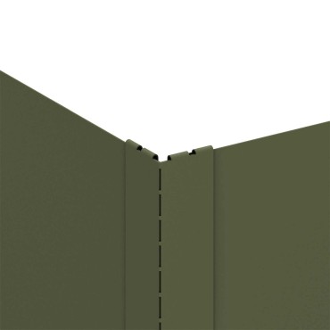vidaXL Περίγραμμα γκαζόν 60 x 60 x 20 εκ Ατσάλι Λαδί
