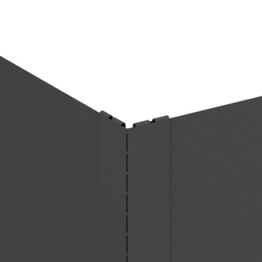 vidaXL Περίγραμμα γκαζόν 4 τμχ. 100 x 60 x 20 εκ. Ατσάλι Μαύρο