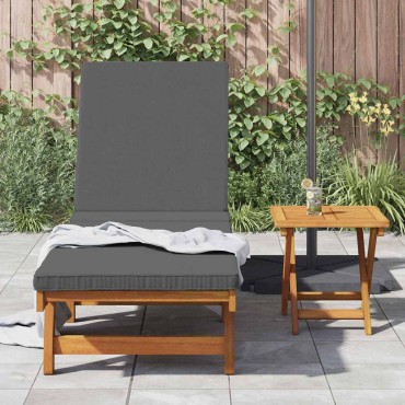 vidaXL Ξαπλώστρα Καφέ 199x63x85cm Στερεό Ξύλο Ακακίας 1 τεμ.