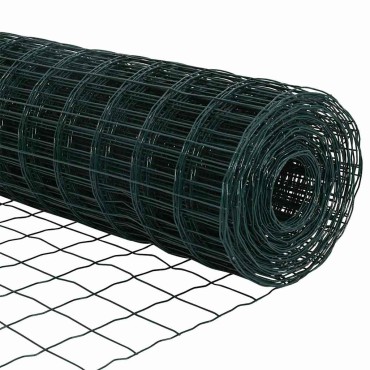 vidaXL Ευρωπαϊκός Φράκτης με Σκυρόδετη Βάση 50x0,6 μ Πράσινο Δίχτυ