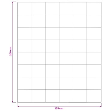 vidaXL Πάπλωμα TRIER 155x200 εκ. 4 Εποχές 350 GSM Λευκό Υποαλλεργικό