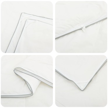 vidaXL Σέτ Παπλώματος και Μαξιλαριού 3 τμχ. 220x240 εκ 4 Εποχές Μαλλί