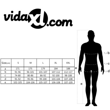vidaXL Φόρμα Εργασίας Ανδρική Γκρι Μέγεθος XL
