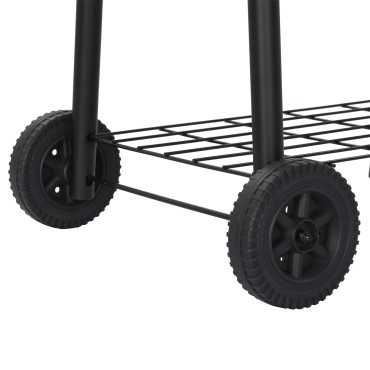 vidaXL Εξωτερική ψησταριά 103 x 60 x 113 εκ Ατσάλι Μαύρο