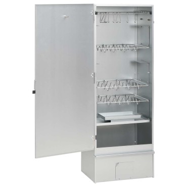 vidaXL Φούρνος Καπνιστή 3 τμχ. 44,5 x 29 x 110 cm Ασημί