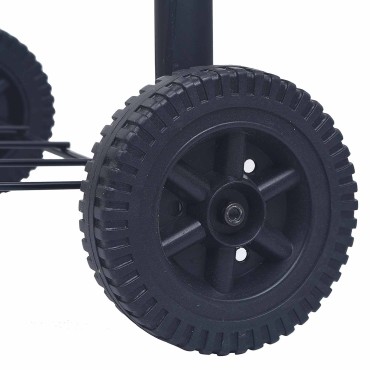 vidaXL Γκριλ κάρβουνου 75 x 48 x 120 εκ. Ασημί