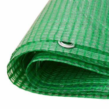 vidaXL Τεντόπανα με Θηλιές Πράσινο 3 x 4 μ 140 gsm PE