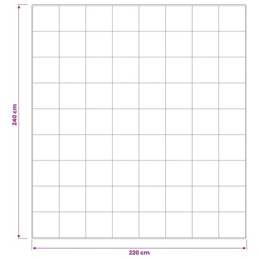 vidaXL Πάπλωμα TRIER 220x240 εκ 4 Εποχές 350 GSM Λευκό Υποαλλεργικό