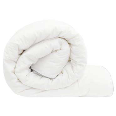 vidaXL Πάπλωμα TRIER 200x220cm 4 Εποχές 140+220GSM Λευκό Σχέδιο 2 σε 1