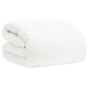 vidaXL Πάπλωμα 200x220 εκ Χειμώνας 450 GSM Αυστραλιανό Μαλλί Λευκό