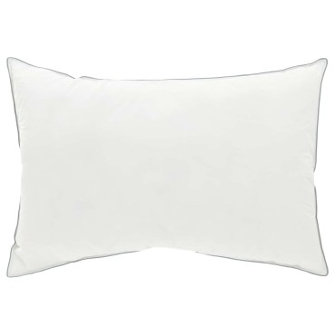 vidaXL Μαξιλάρι 50 x 75 cm Αυστραλιανό Μαλλί Λευκό