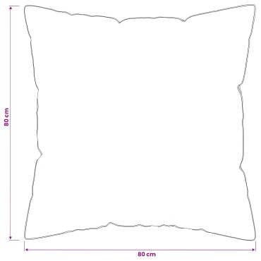 vidaXL Μαξιλάρι 80 x 80 cm Αυστραλιανό Μαλλί Λευκό