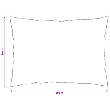 vidaXL Μαξιλάρι 2 τμχ. 30 x 50 cm Αυστραλιανό Μαλλί Λευκό