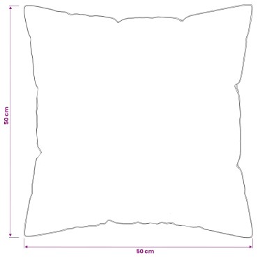 vidaXL Μαξιλάρι FULDA 2 τμχ. 50 x 50 cm 100% Πούπουλο και φτερό χήνας