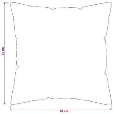 vidaXL Μαξιλάρι FULDA 2 τμχ. 60 x 60 cm 100% Πούπουλο και φτερό χήνας