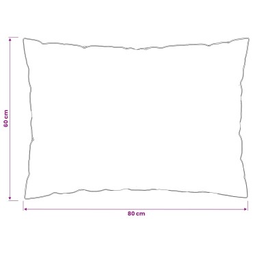 vidaXL Μαξιλάρι FULDA 2 τμχ. 60 x 80 cm 100% Πούπουλο και φτερό χήνας